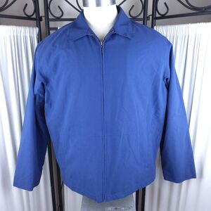 JoS A. Bank Traveler's Collection Men's Blue Windbreaker, Size L‎